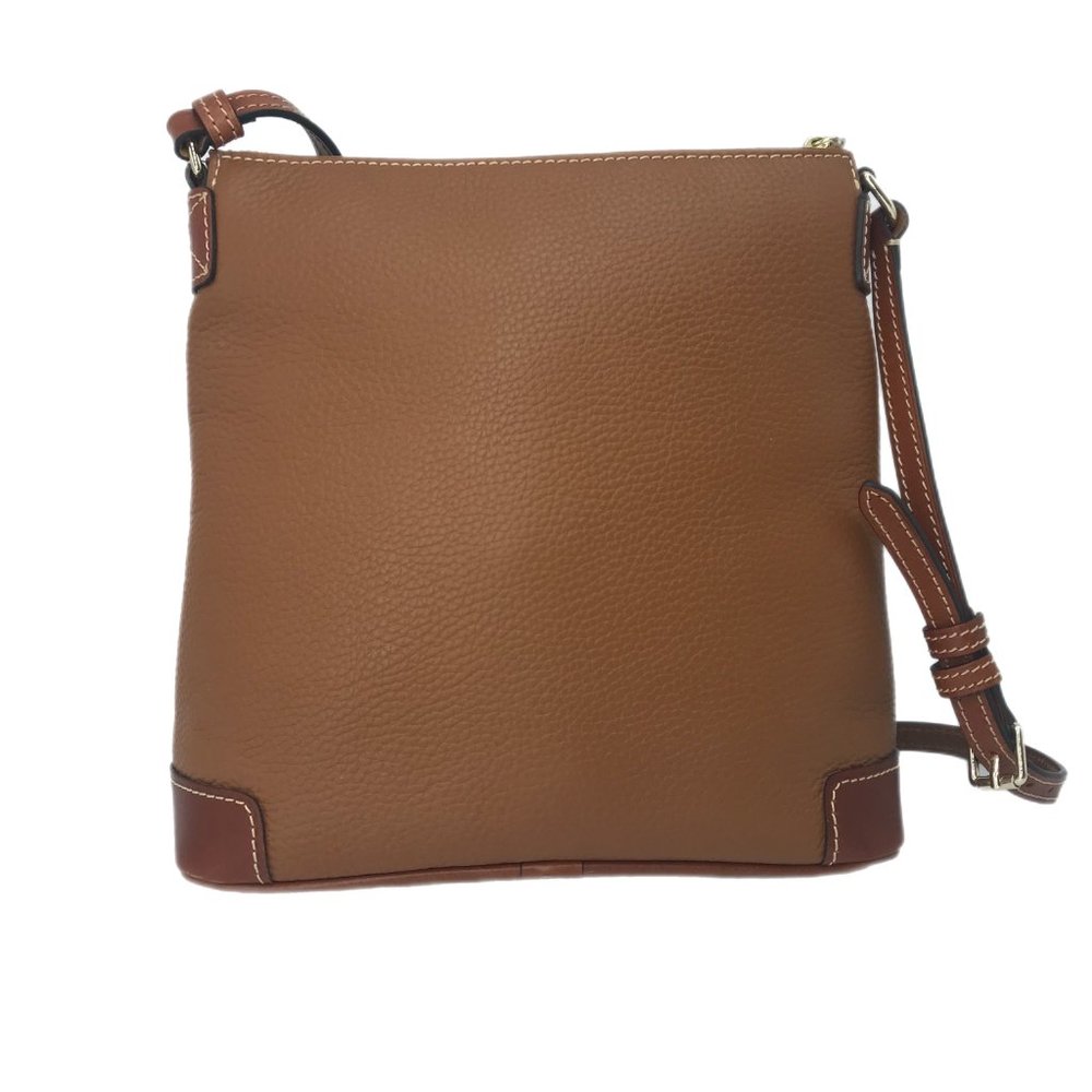 New DOONEY & BOURKE Large Ridley Womens Crossbody Bag Brown Pebbled Leather - Picture 2 of 7